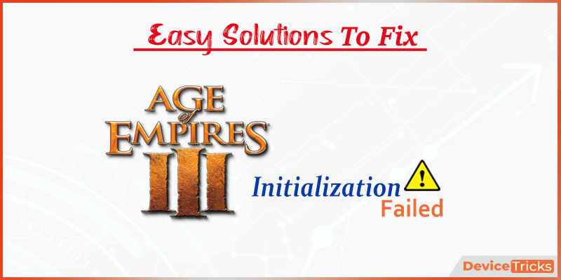 age of empires initialization failed
