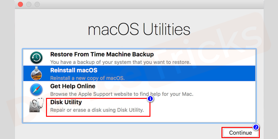disk utility not showing up
