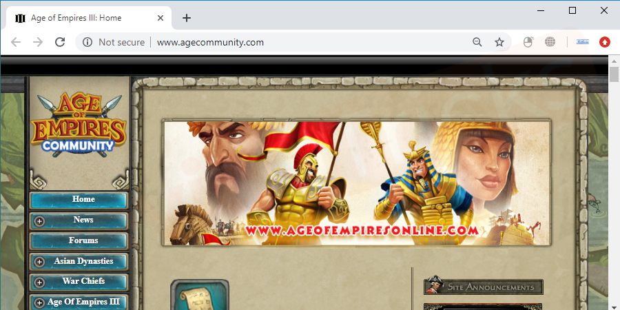 age of empires initialization failed