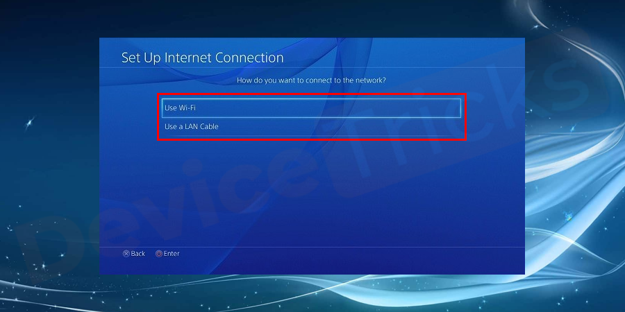 how to set up ethernet connection ps4