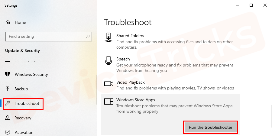 windows troubleshoot codebox