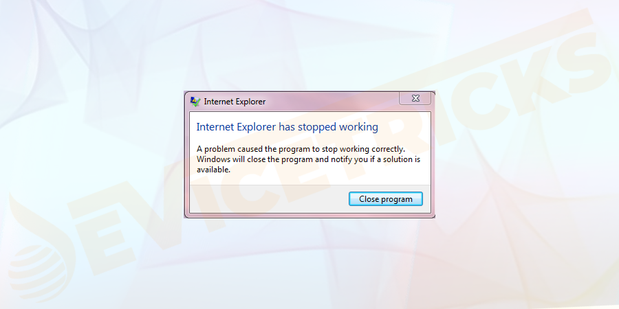 realplayer has stopped working error message