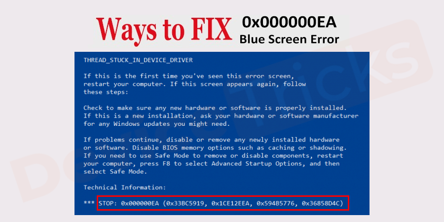 how to fix windows 10 thread stuck in device driver error