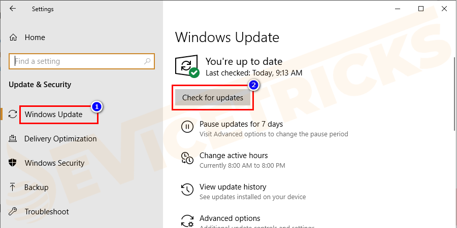 sct device updater not responding windows 10